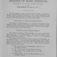 Declaration of Principles adopted by the National Convention of the Friends of Irish Freedom